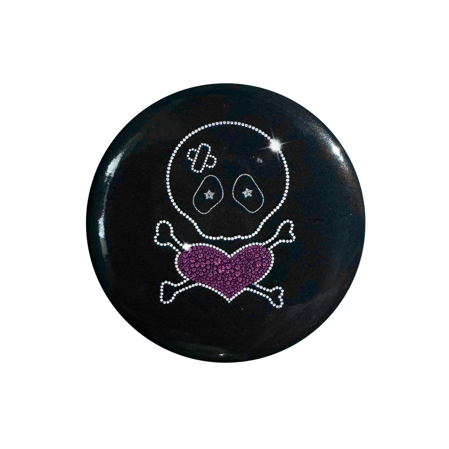 SKULL N BONES PIN BADGE